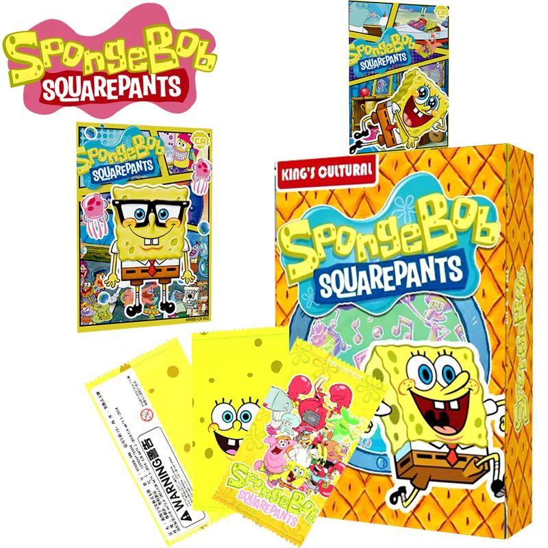SpongeBob SquarePants Cards Bob Patrick Star Squidward Cute Funny Beach Adventure Limited Card Rare Collectible Edition Card Toy