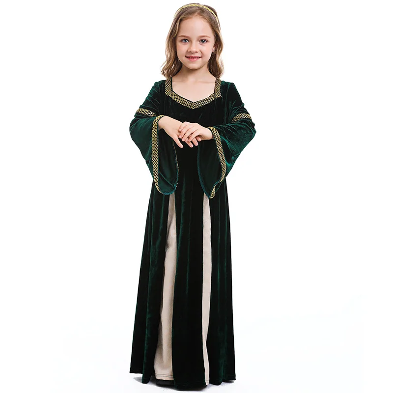 Girls' court dress, princess dress, children's European retro performance costume, birthday party performance costume - 4