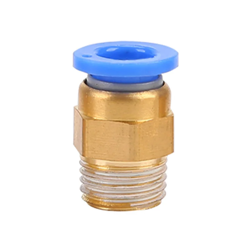 Pneumatic Fitting Connector 10PCS PC 4mm 6mm 8mm 10mm 12mm Thread 1/4" 1/8" 3/8 1/2 Hose Fittings Pipe Quick Connectors