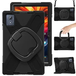 Custodia per tablet per bambini girevole a 360° con supporto resistente e tracolla - Cover protettiva durevole
