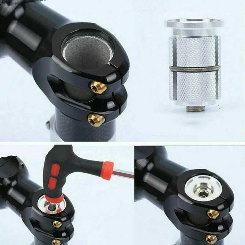Bicycle Headset Bicycle Headset Expander Top Cap Carbon Fiber Stem Top Cap Aluminum Alloy Headset Expander Cover Bike Accessories