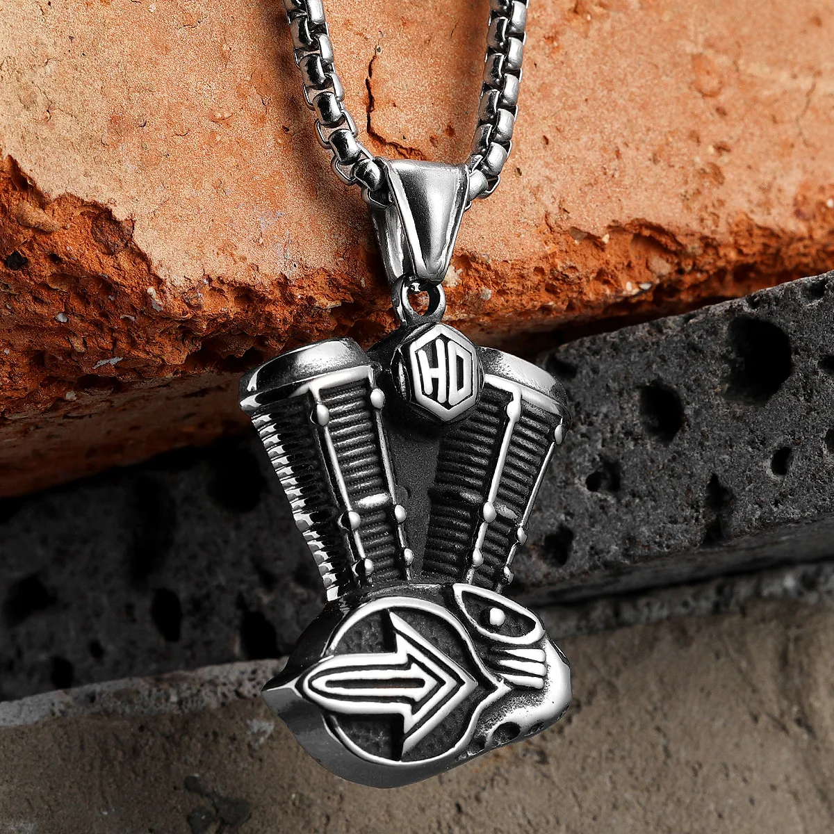 Heavy Duty Cross Chain Necklace Men Stainless Steel Stainless