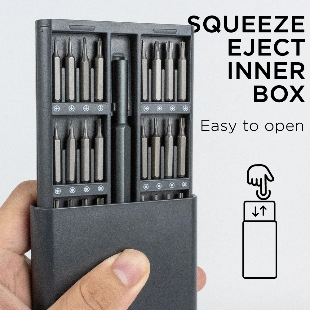 25/63 in 1 Magnetic Precision Screwdriver Set Mini Tools Kit for Mobile Phone PC Repair Professional Hardware with Torx Hex Bits