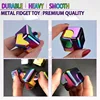 Cube Spinner 4-in-1 Decompression Spinning Toy Desktop  Metal EDC Hand Fidgets Spinner Build Flipo Flip Gift for Kids Adults. 2