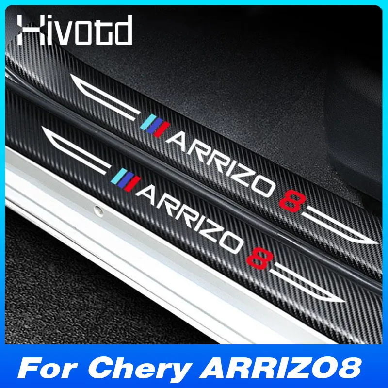 

Наклейки для защиты от царапин на порог автомобиля Chery ARRIZO 8 2022-2024, аксессуары для модификации интерьера