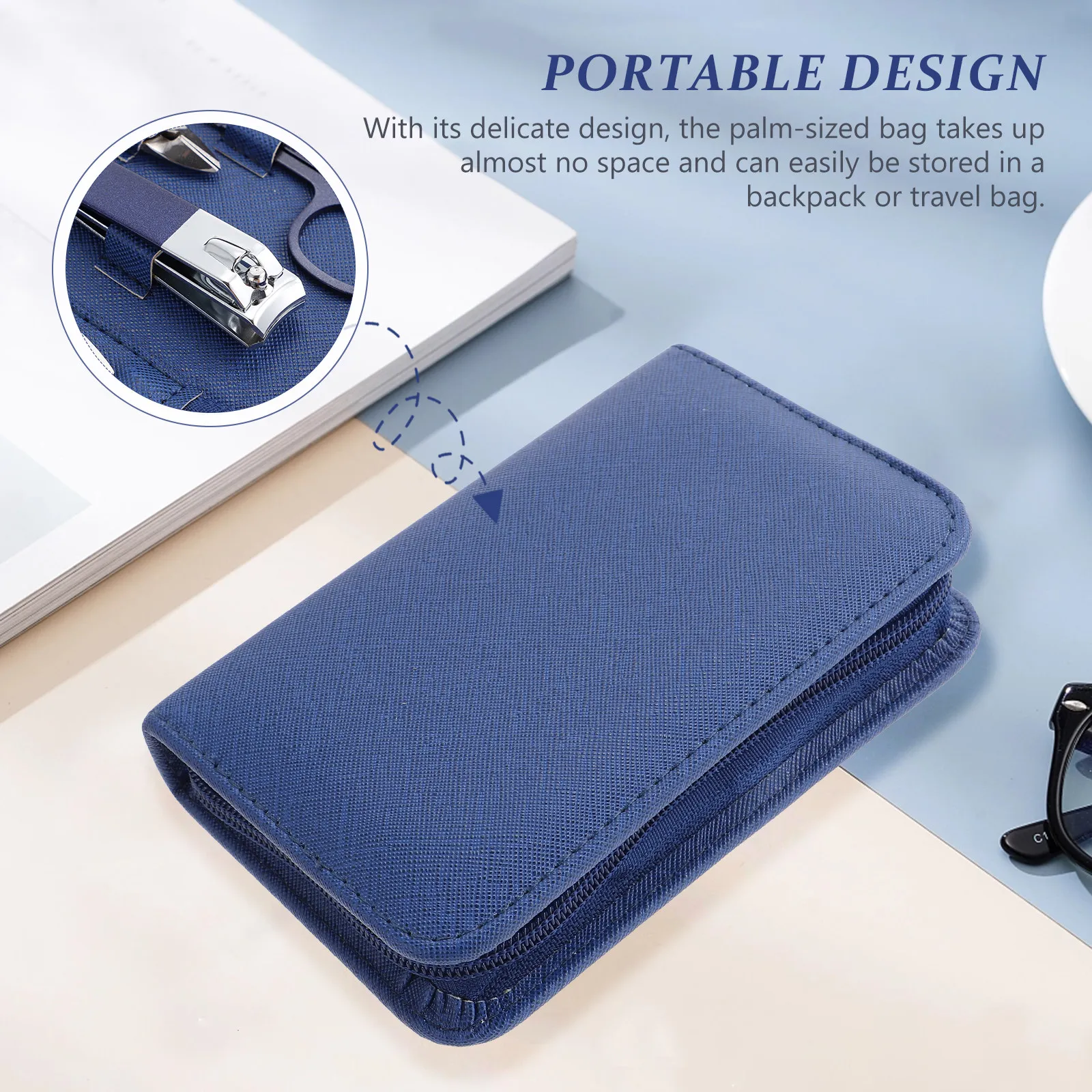 1세트 스테인레스 스틸 손톱깎이 세트 다기능 매니큐어 페디큐어 키트 휴대용 가정용 네일 케어 키트 전문가용