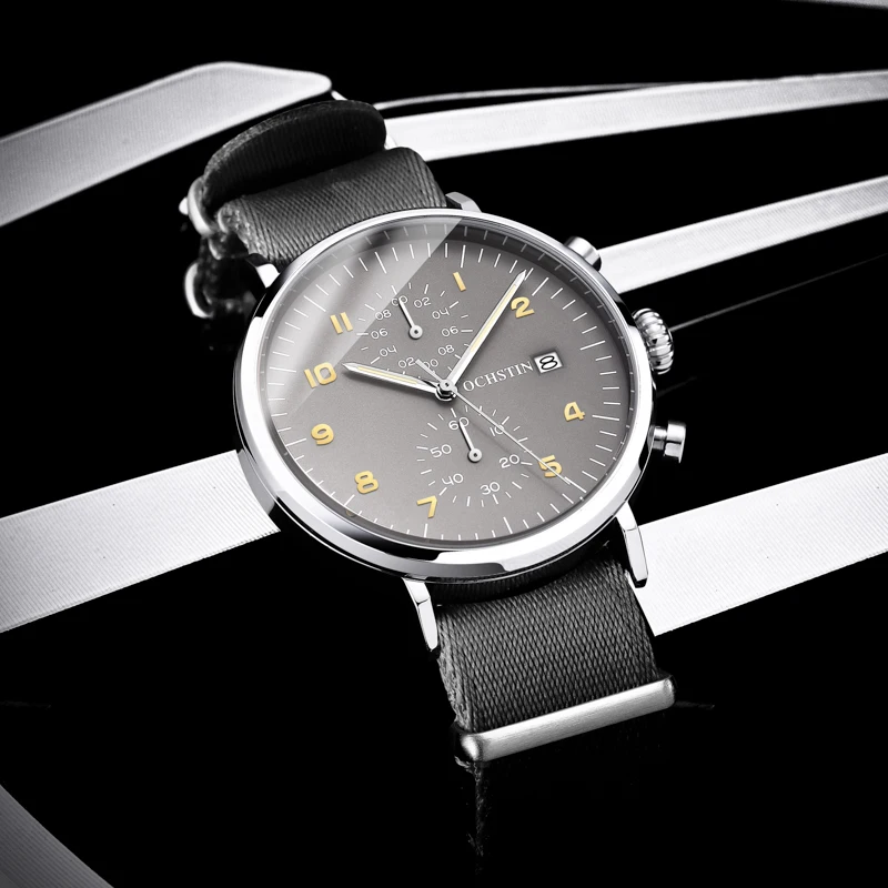 Ochstin Pilot Series Sports Street Movimento Al Quarzo Automatico Multifunzionale Nuovo Orologio Al Quarzo Da Uomo Impermeabile Al 2024