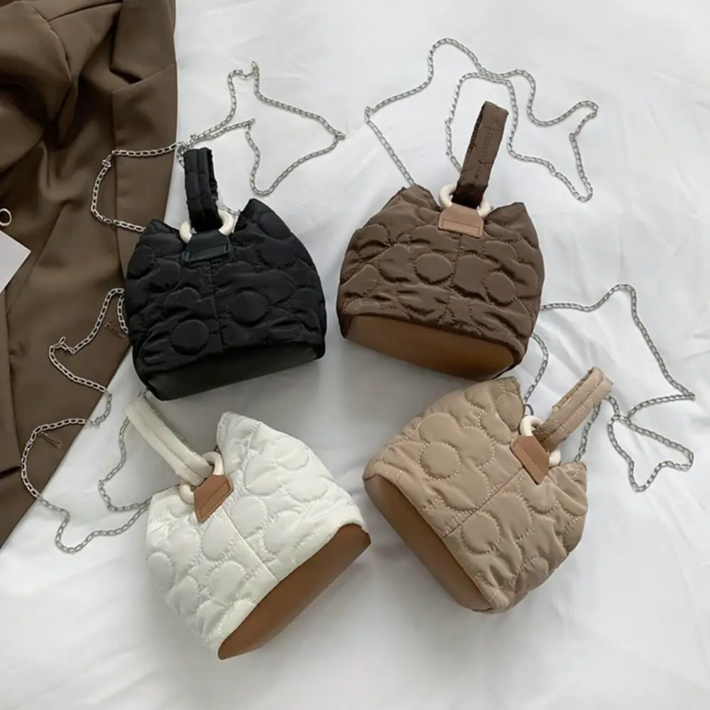 

Soft Embroidered Chain Shoulder Crossbody Bag Messenger Bag Handbags Flower Quilted