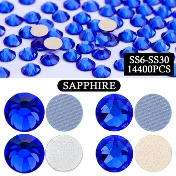 Sapphire Non Hotfix & Hotfix High Quality Rhinestones 1