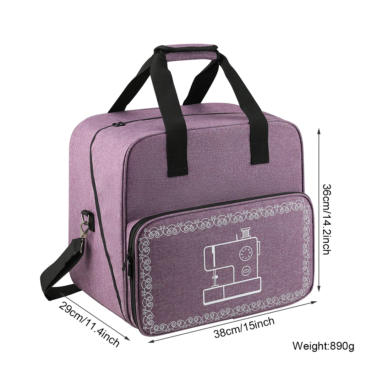 600D Oxford Fabric Handheld Storage Bag Small Sewing Machine Organizer Bag Factory Direct Supply