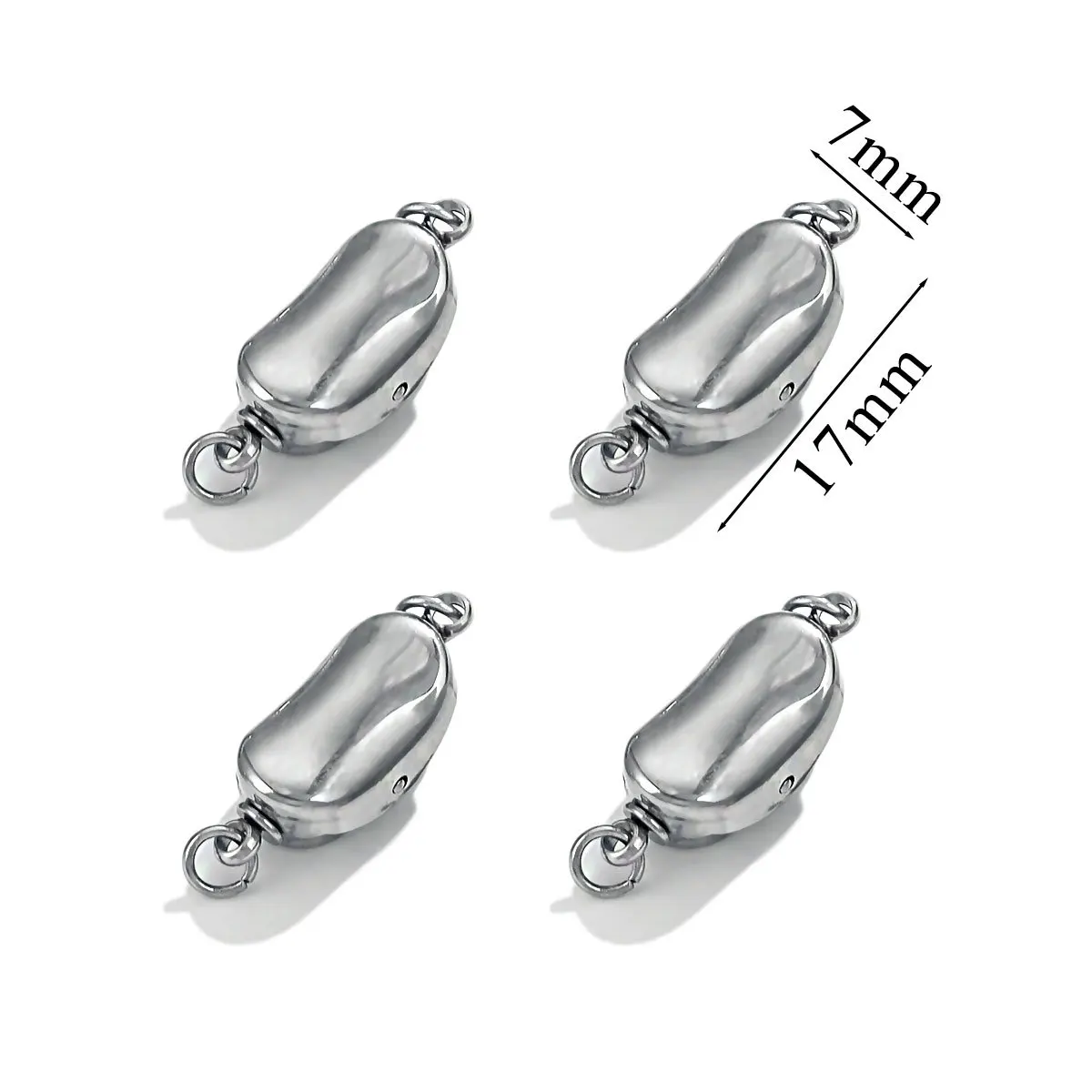 Stainless Steel Pea Button DIY Accessories Wholesale for DIY Jewelry Making Supplies 6