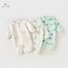 Dave Bella Baby Jumpsuit Bodysuit for Newborns Creeper 2024 Spring New Girls Boys Romper Casual Fashion Print Lovely DB1248385 1