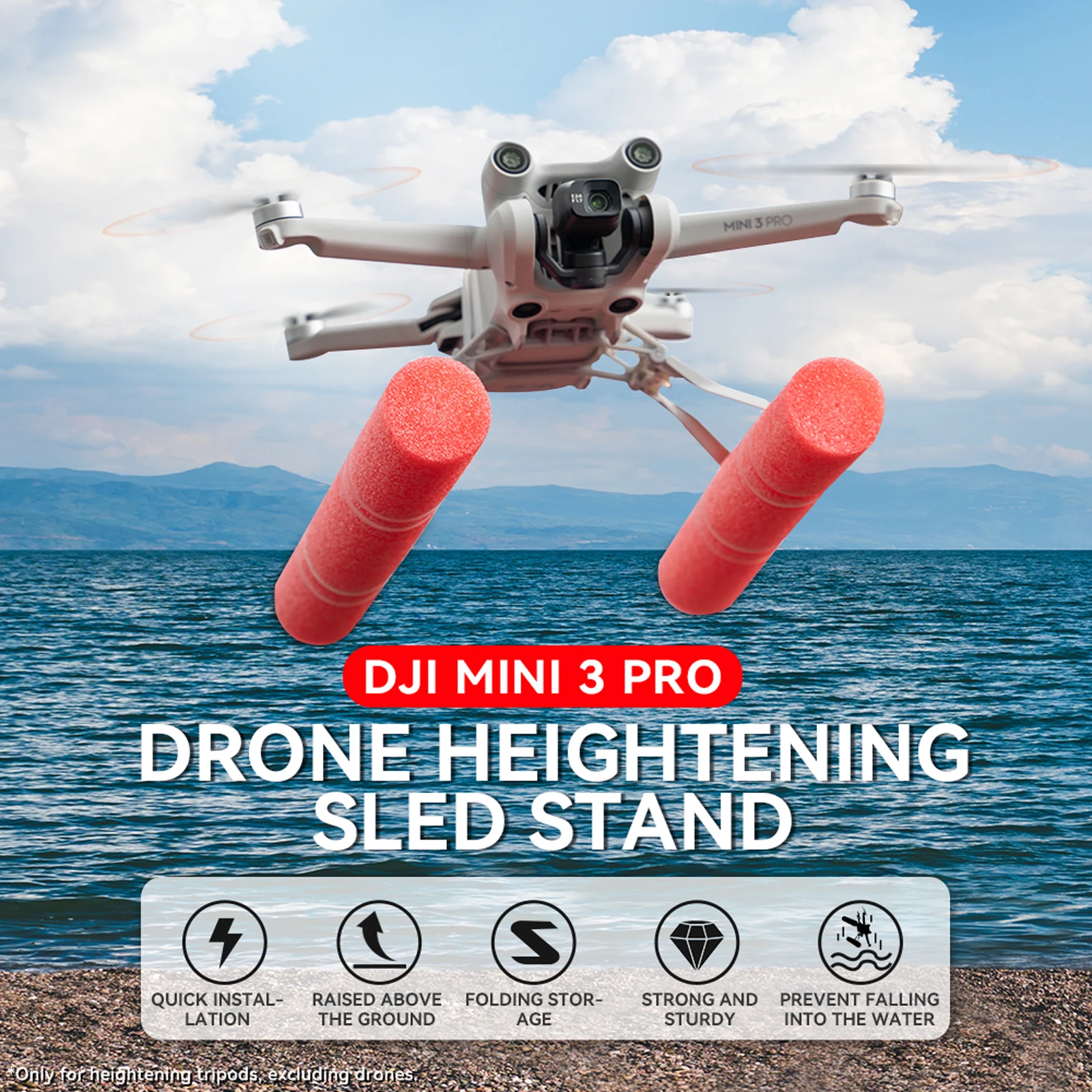 Train d'atterrissage à eau pour importateur DJI Mini 4 Pro, kit de dérapage  flottant, 6 000 accessoires d'entraînement - AliExpress