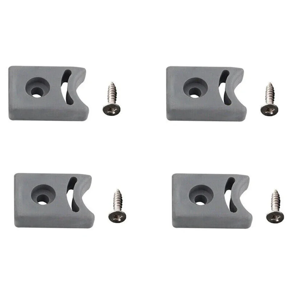 Shower Room Pulley 4PCS Shower Room Door Pulley Rubber Stops/Bumpers Top And Bottom Limit Block Pulley Moving Positioning Block