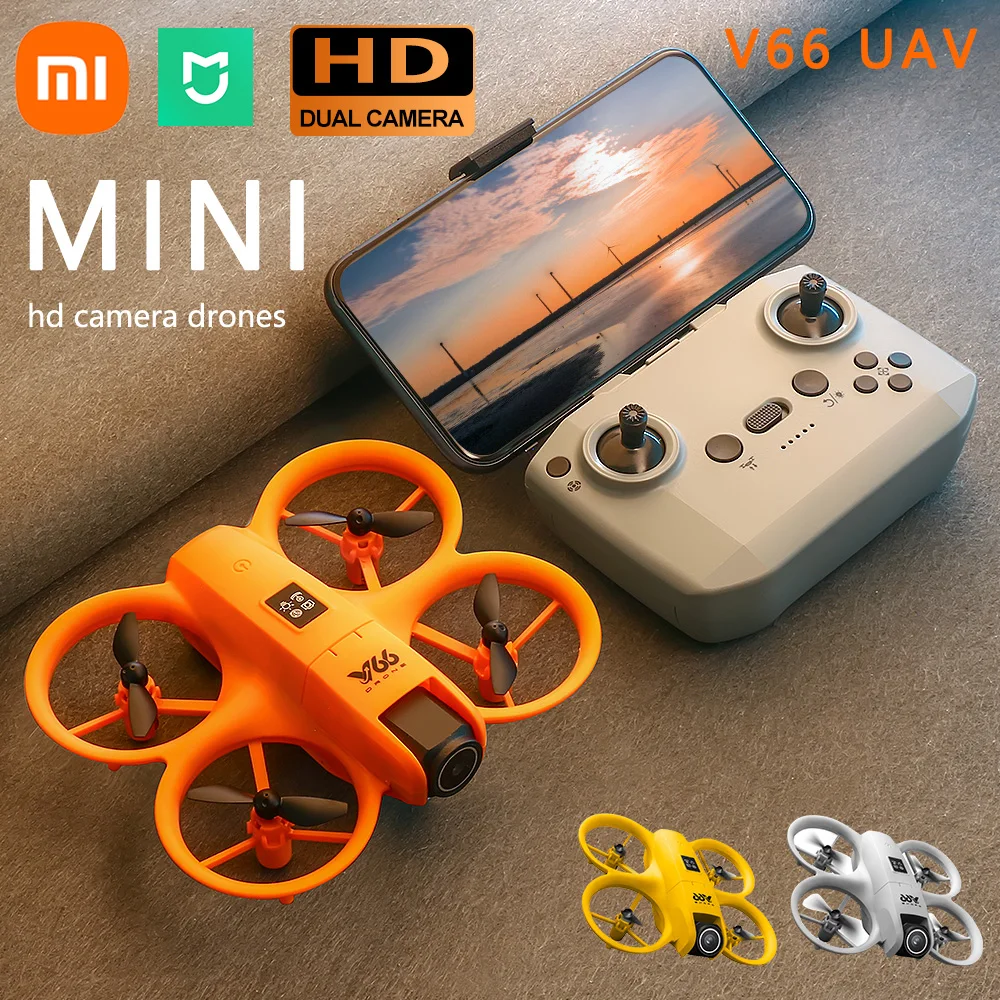 V66 Mini Drone 8K HD Camera Drones WiFi Obstacle Avoidance Foldable Quadcopter RC Helicopter Small Dron Toys for Kids Gift 1