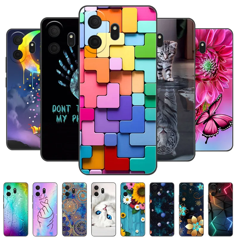 TCL NxtPaper70 Pro Cartoon Silicone Back Cover - Soft Bumper Coque