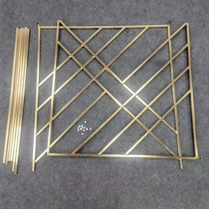 2M Golden Sparkling Flower Stand, Supporting Romantic Scenery for Wedding Parties