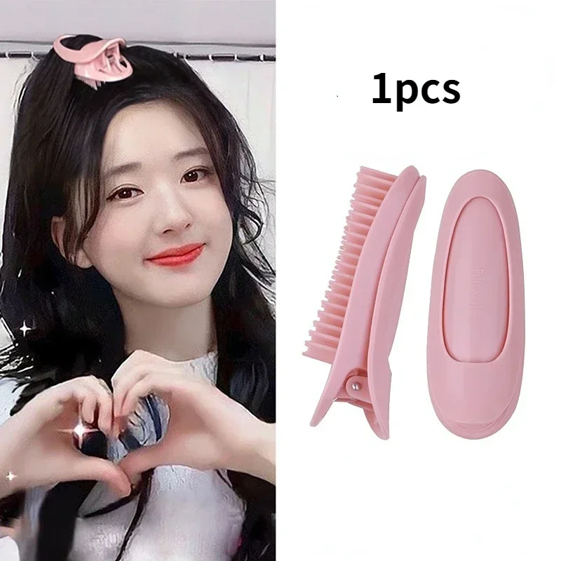 여성용 무열 헤어 롤러 컬 앞머리, 헤어 루트 볼륨 클립, 푹신한 클립, 휴대용 한국 헤어 액세서리
