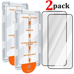 Premium HD Tempered Glass Screen Protector with Easy Installation Kit - iPhone 16 Plus (2 Pack)