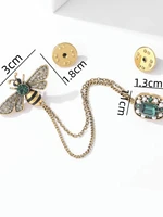 1 Piece Of Bee Crystal Tassel Women's Brooch Sweater With A Unique And Luxurious Design-zt3128 6