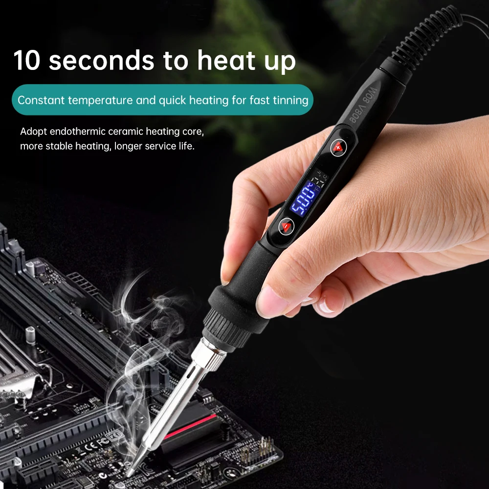 Soldering Iron Electric Soldering Iron Soldering Iron Kit Soldering Iron Set AC110V/AC220V Adjustable Temperature Phone Repair