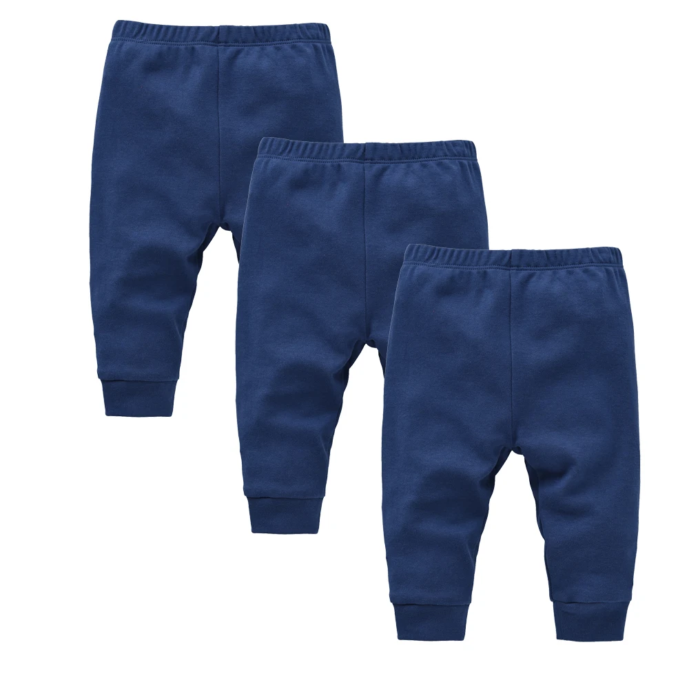 Baby Girls Boys Pants Solid Design Cotton 3 Pcs/lot 0-12 Months