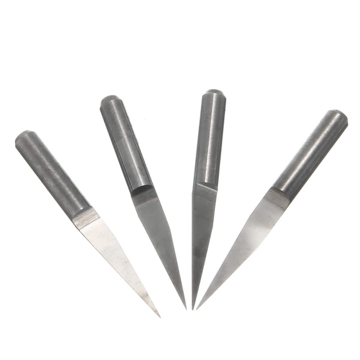 20Pcs CNC V-Shaped Bit Carbide PCB Engraving Bits 3.175mm CNC Router Bit 10/15/20/30 Degree Milling Cutter Tools