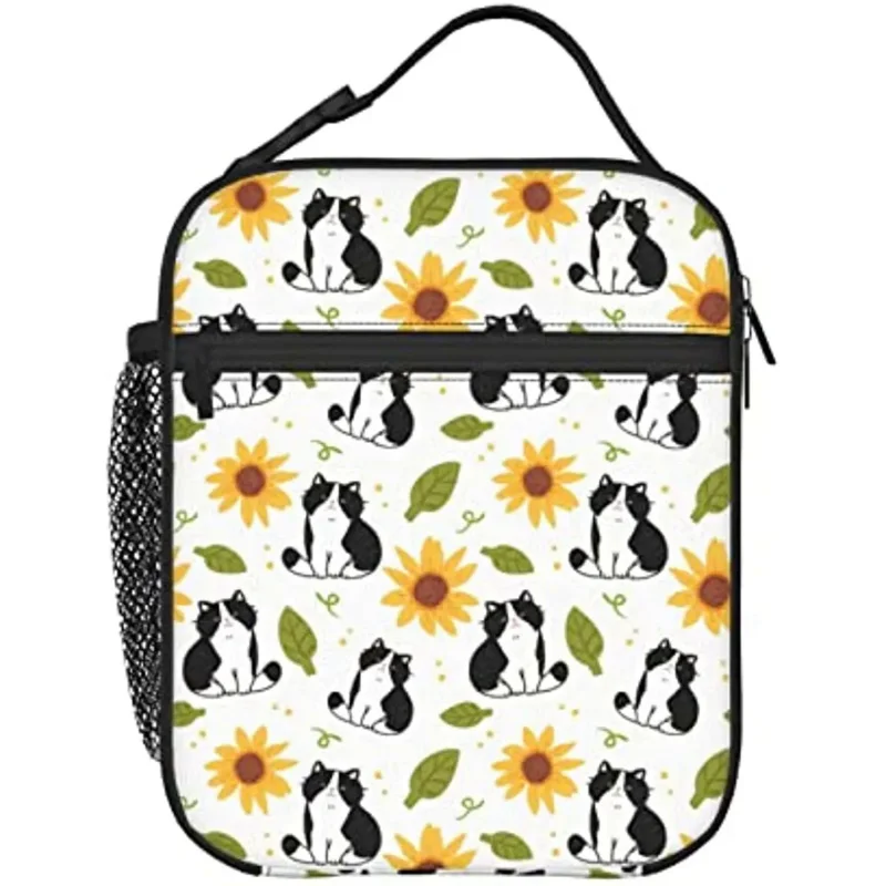 

Sunflowers Lunch Box Insulated Lunch Bags for Women Men Girls Boys Handle Lunchbox Meal Tote Bag Picnic Work School