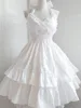 Summer Classical Elegant Suspender Dress Lolita Solid Kawaii Lolita Retro Soft Girl Tea Party JSK Suspender Dress 2