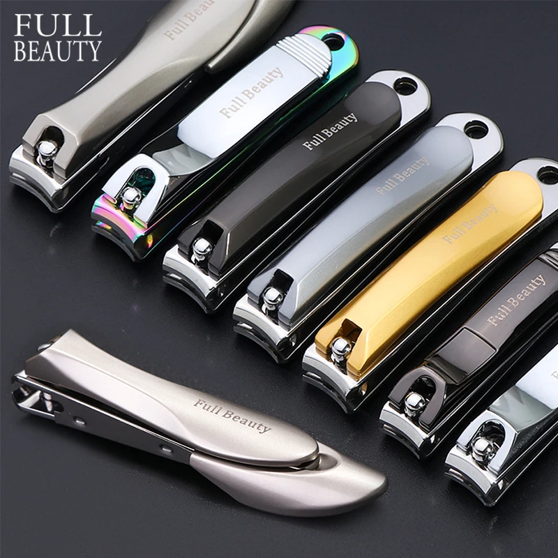Professional Rose Gold Nail Clipper Trimmers Cutter for Thick Toenails Manicure Care Fingernail Nail Knife Clippers CH1557