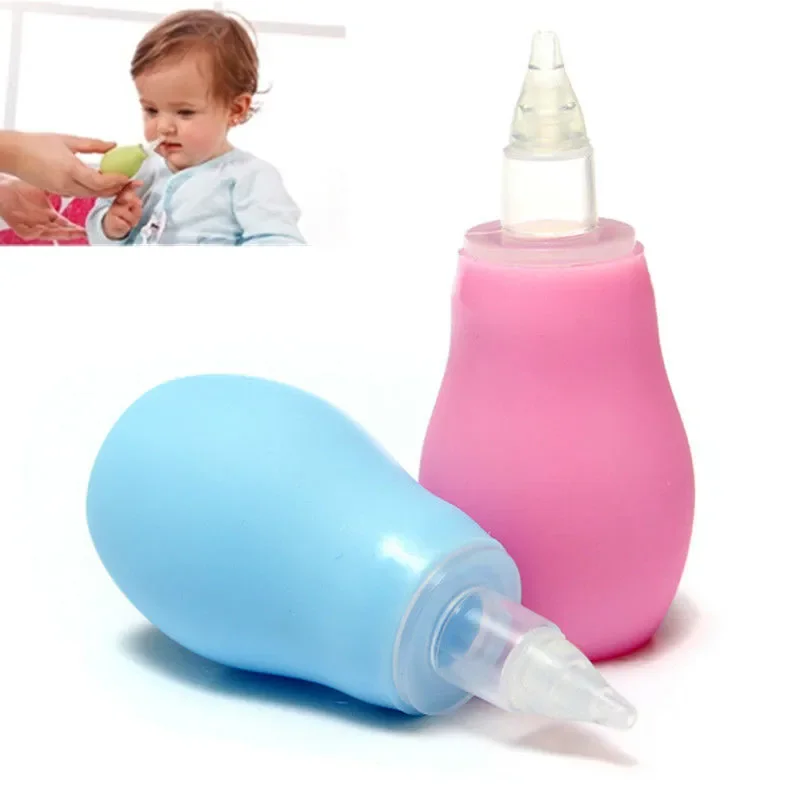 

New Born Silicone Baby Safety Nose Cleaner Vacuum Suction Children Nasal Aspirator Care Diagnostic-tool Sucker