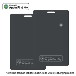 Slim Rechargeable Wallet Tracker with Enhanced Location Precision (Black 2pack)