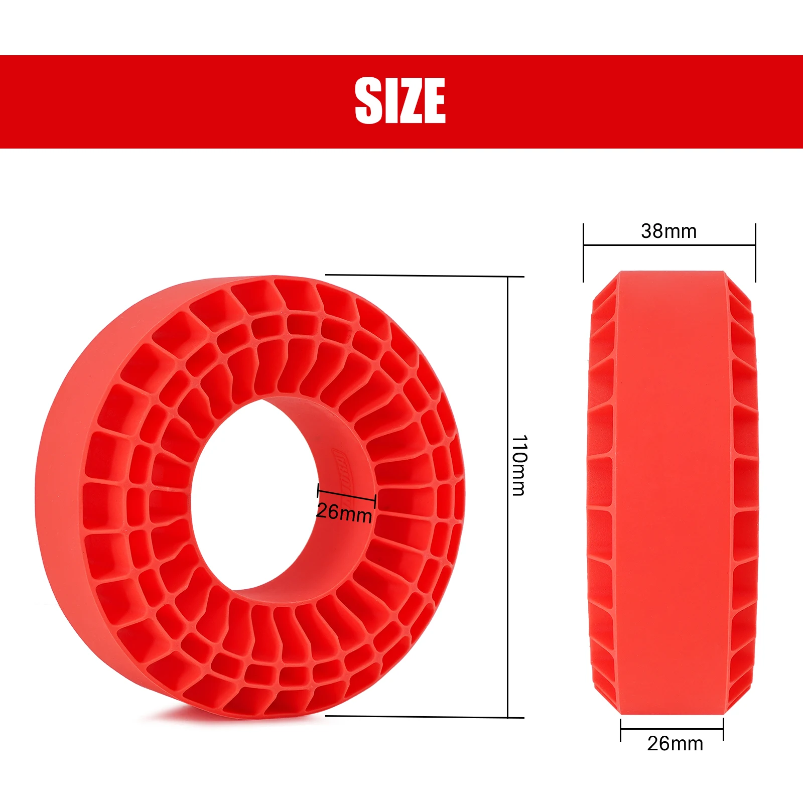 Wheel Tires Silicone Rubber Insert Foam 1.9" Fit 118-122mm (4.75" OD) for 1/10 RC Crawler rc crawler tires