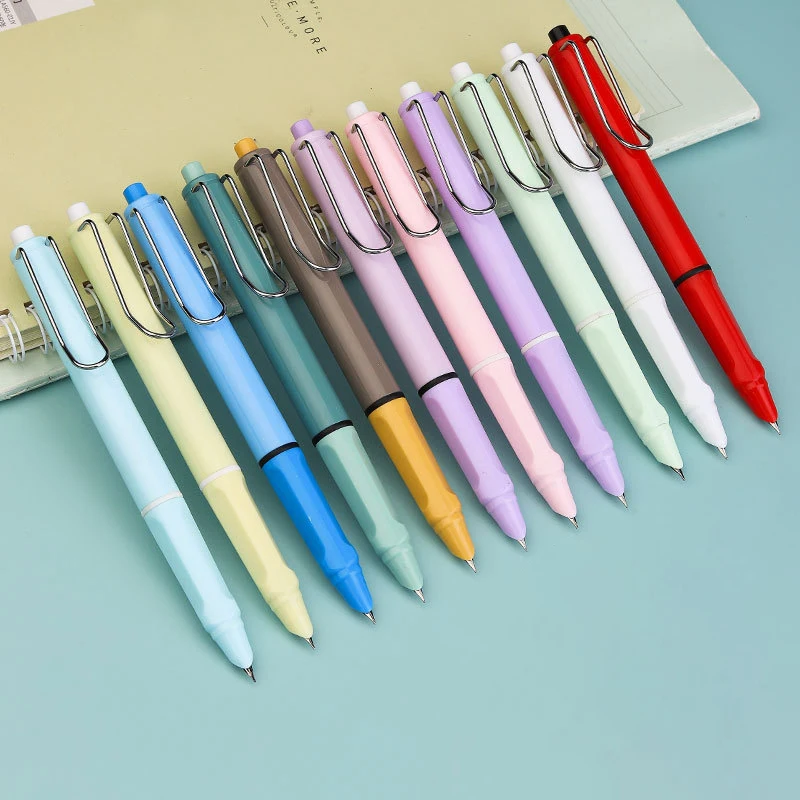 Press Metal Fountain Pen Retractable Extra Fine Nib 0.38mm Ink Pen Fountain Inking Pens for Office Supplies School Supplies fountain pen
