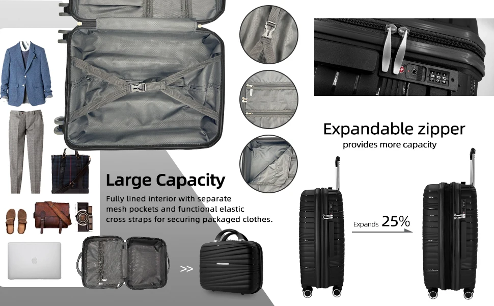 4 piece luggage sets