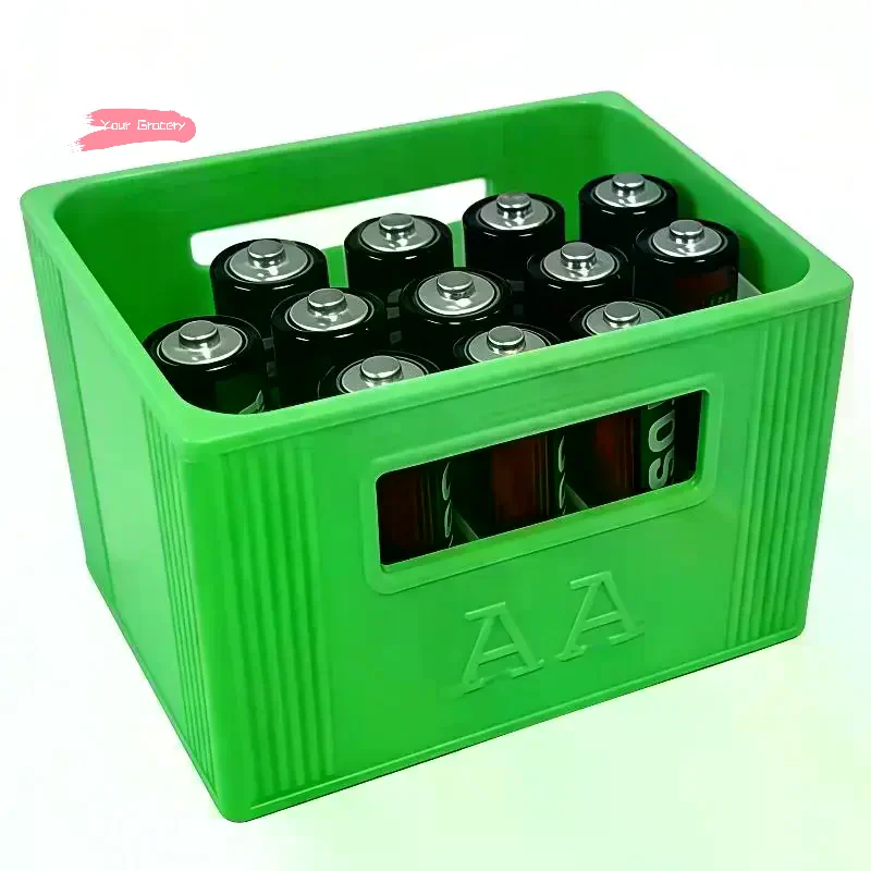 Y-1Pcs 대용량 30/20 칸막이 내구성 플라스틱 정리함 3D 인쇄된 AAA/AA 배터리 보관함 가정 장