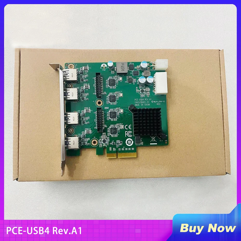 

For Advantech PCE-USB8 PCI Express x4 4/8 Card I9A1USB401-01 PCE-USB4 REV.A1