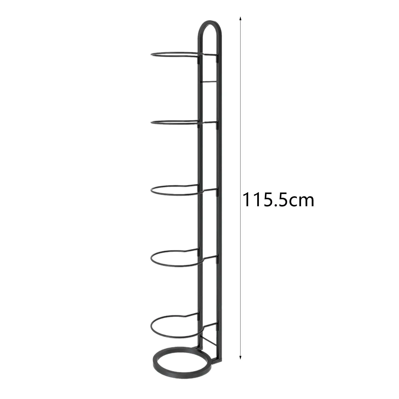 Basketball Storage Shelf Vertical Ball Storage Free Standing Sport Equipment Organizer 5 Tier Ball Rack Kindergarten sports ball storage rack