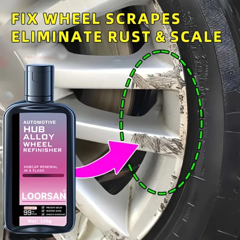 Easy-Fix Aluminum Alloy Wheel Repair Kit-Quick, No-Residue Solution for Car Wheels
