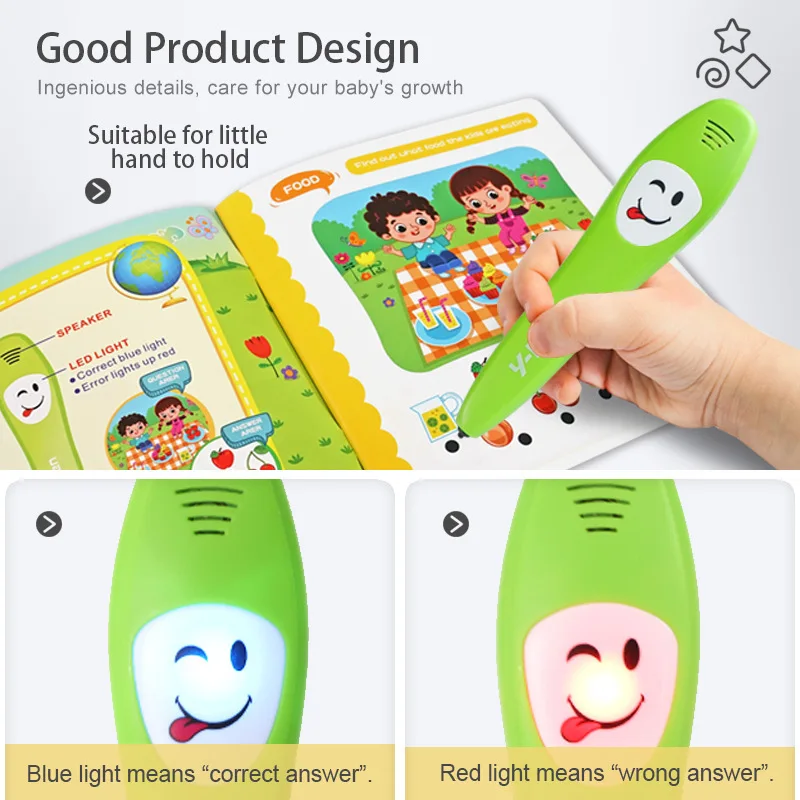 Early Childhood Education Enlightenment and Enlightening English Reading Common Sense Cognitive Intelligence Logic Learning Pen 3