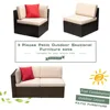 Patio Furniture Sofa Sets Outdoor All-Weather Sectional Corner and Armless Sofa ( 2 PCS Patio Sofa Set) 6