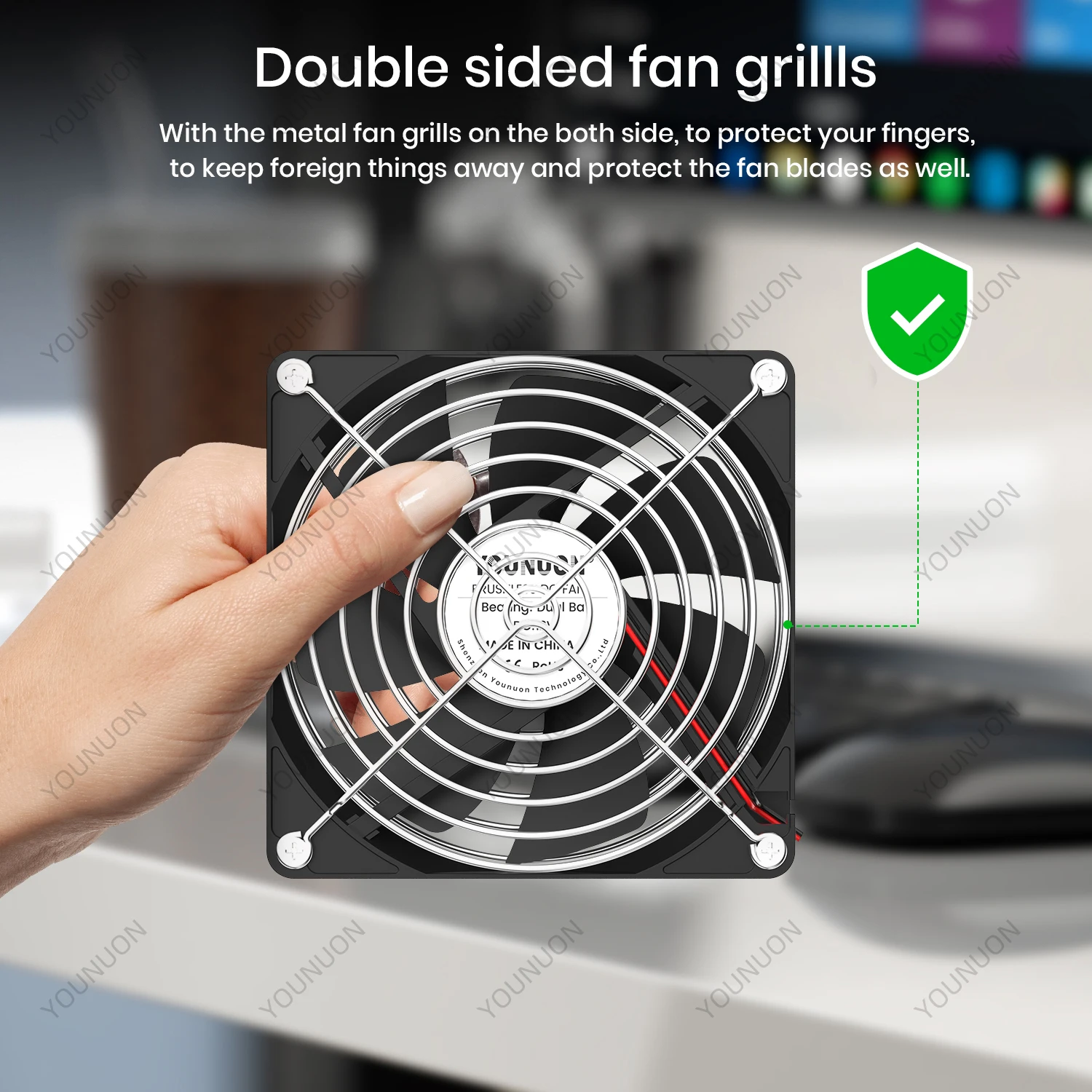 속도 컨트롤러가 있는 120mm 컴퓨터 팬, AC 플러그 전원 코드, 110V 220V-DC 3V - 12V 2A 배기 냉각 라우터, 성장 텐트 식물