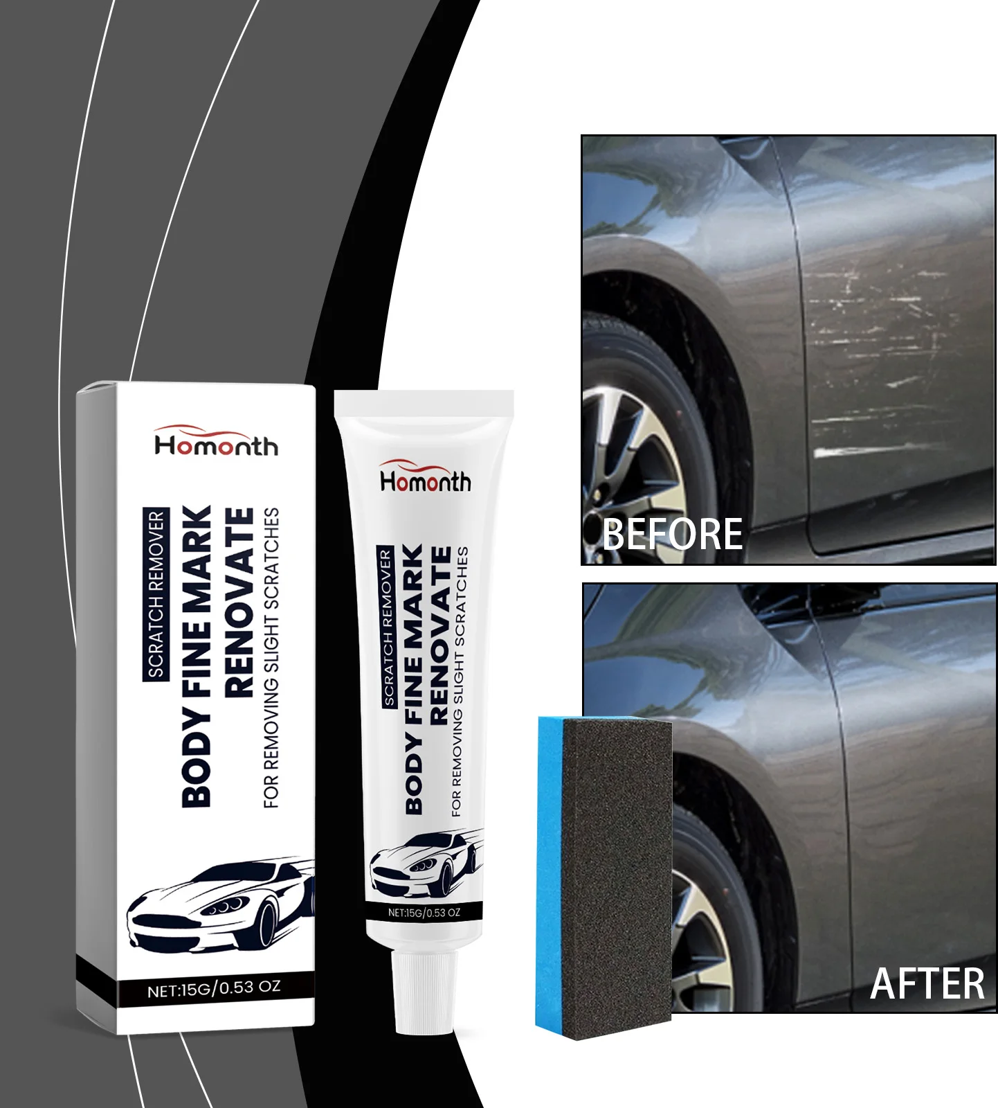 Car Scratch Remover, Car Scratch Repair, Paint Repair, Remover for Paint Care,Scratch Cleaning