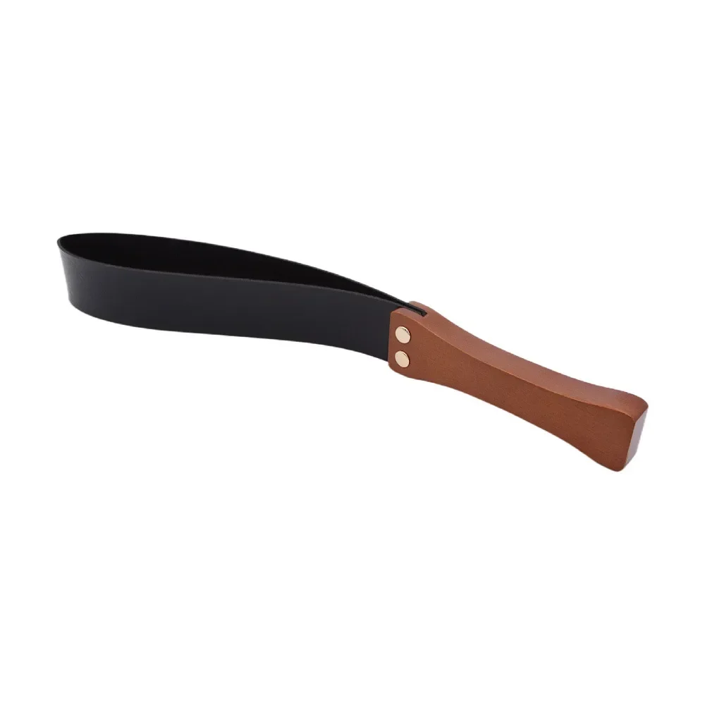 Handwork Make Wooden Handle Genuine Artificial LEATHER Whip 3