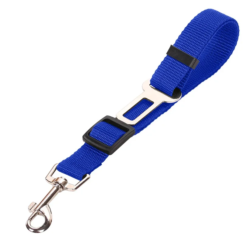 Car Seat Belt Accessory Adjustable Pet Dog Cat Car Safety Seat Belt Nylon Lead Leash Harness for Pet Puppy Kitten Vehicle Security Leash 45-72cm