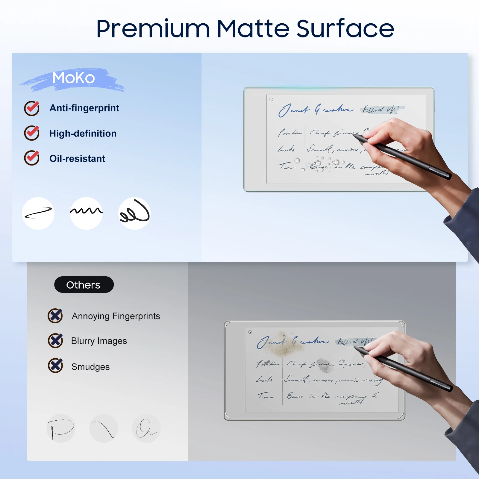 Enhanced Paper-Feel Screen Protector 3-Pack - Anti-Glare Matte, Anti-Scratch Film