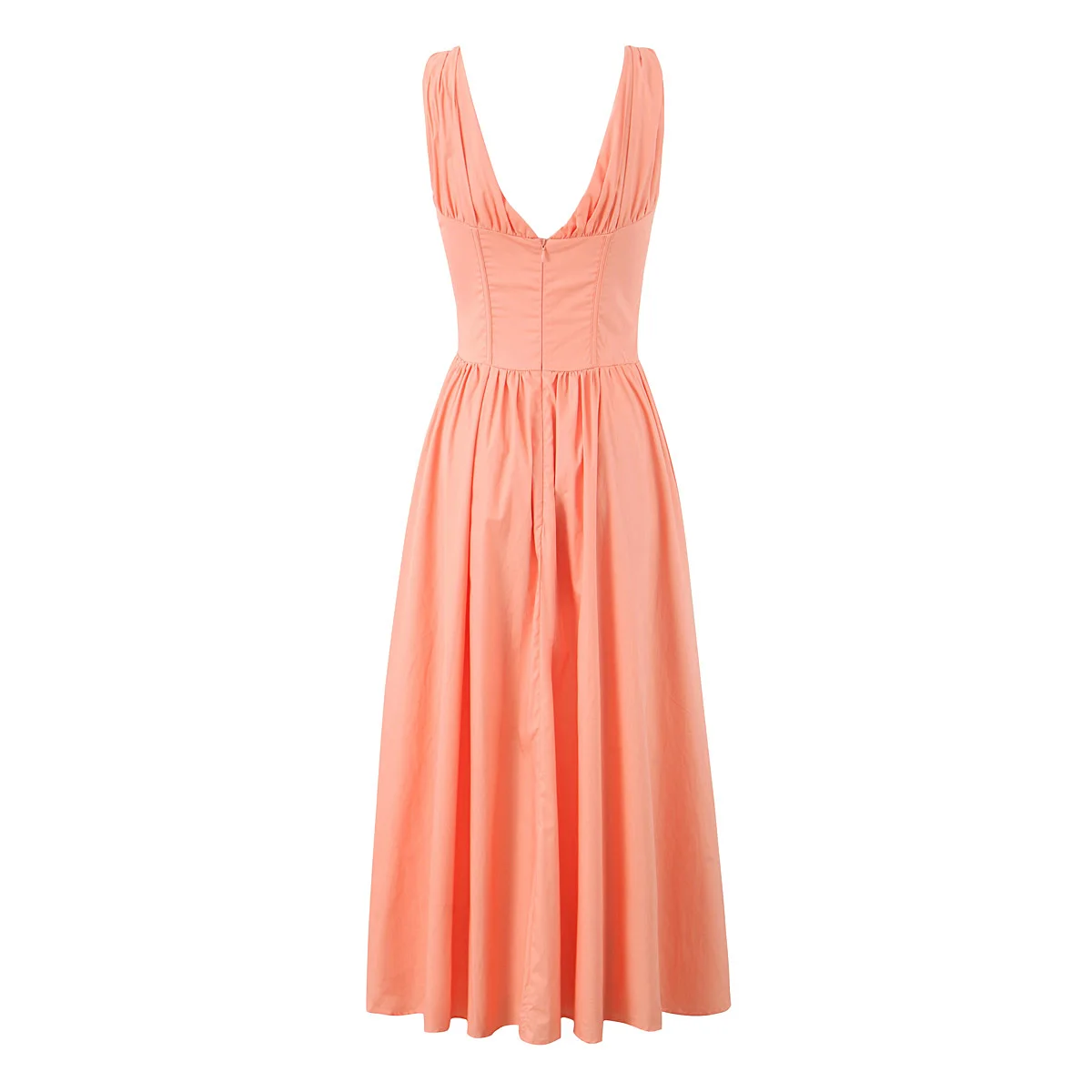 blue dress for baby girl Orange Linen Clementine Maxi Dress main image 0