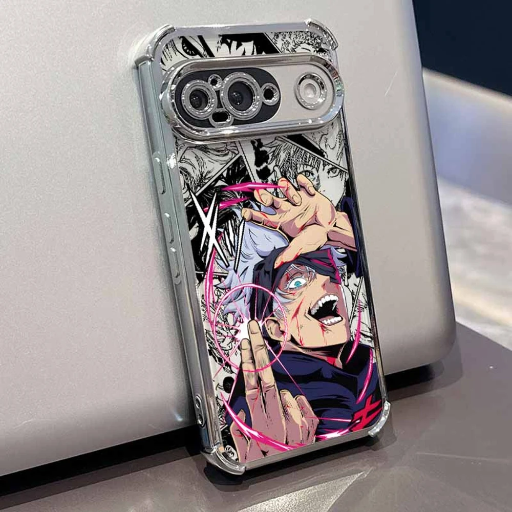 Jujutsu Kaisen Cute Plating Drop-Proof Transparent Soft Phone Case