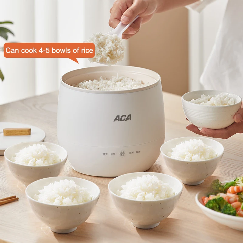 Multifunctional Rice cooker 1.6L 220V One-person Small ACA Classic 1kg Portable