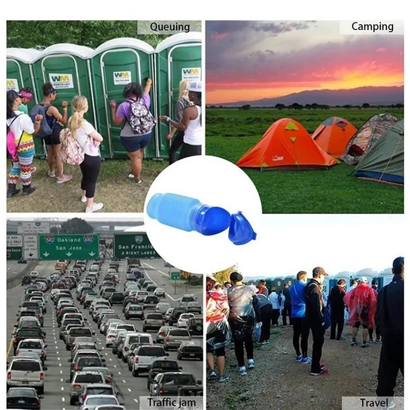Portable Urine Toilet Aid Car Travel Outdoor Adult Urinals For Man Woman Children Potty Funnel Peeing Camping Toilet 2
